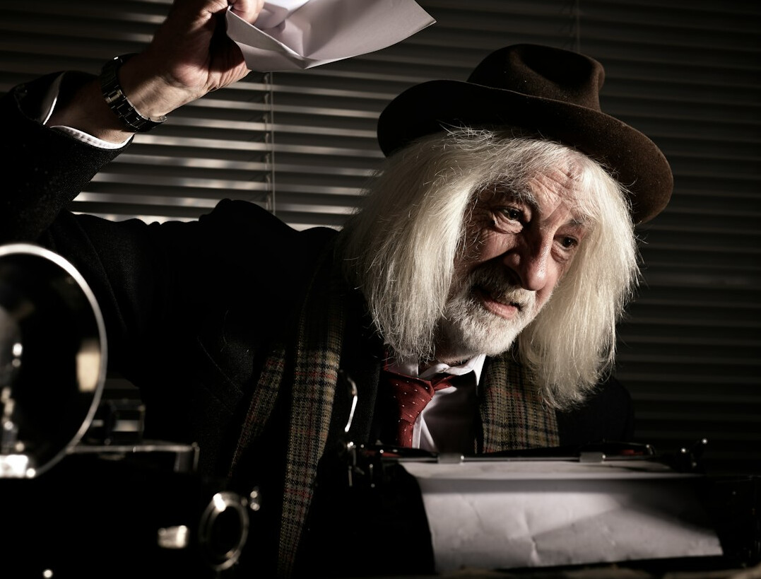 detective examining evidence